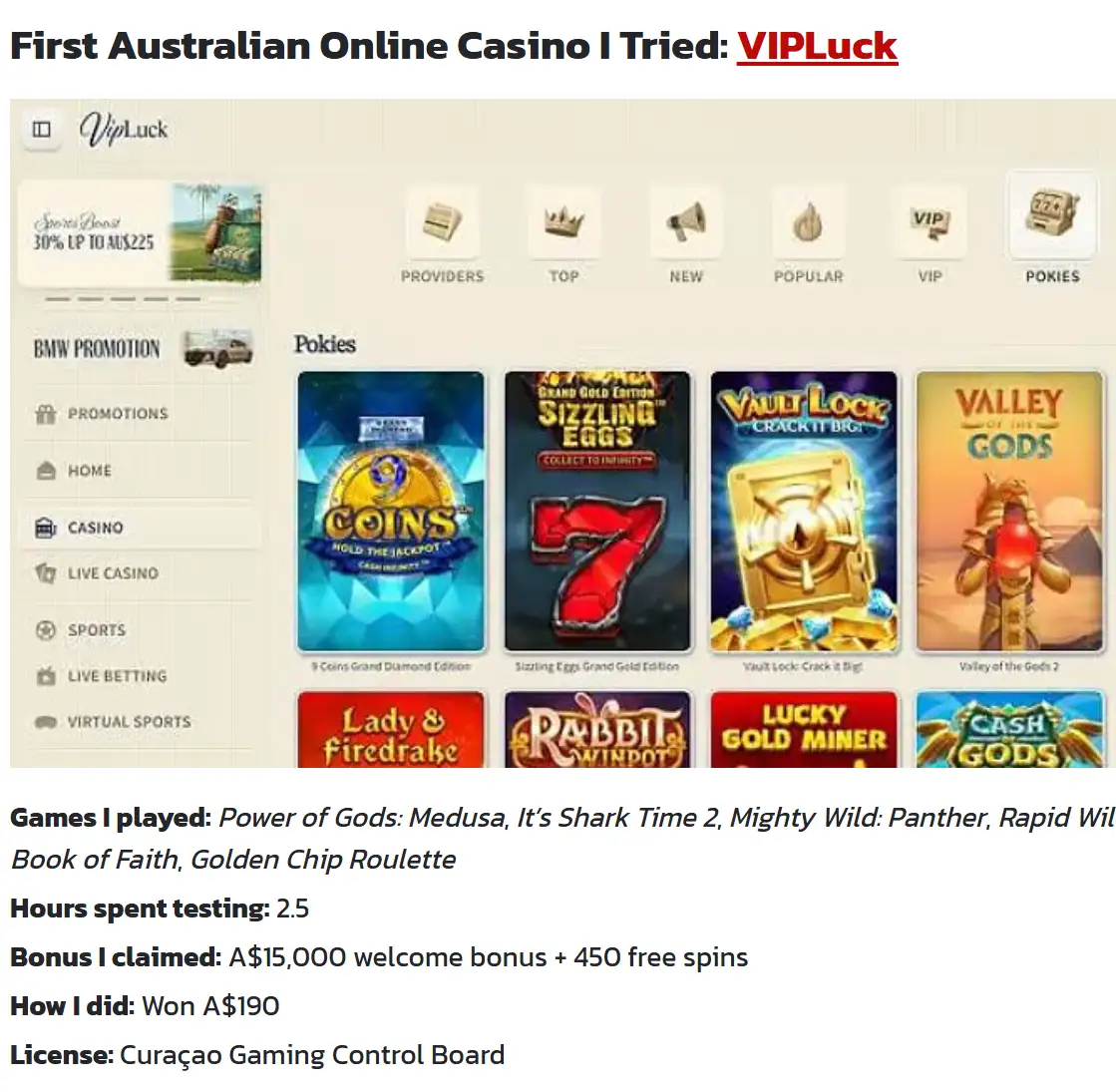 Mobile interface sample